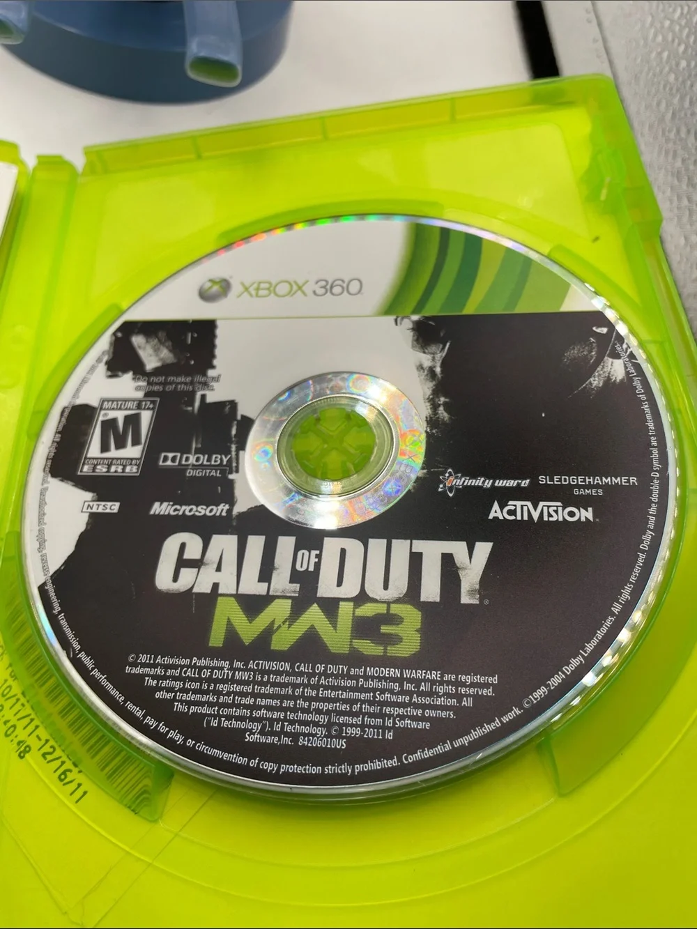 Microsoft Xbox 360 Call of Duty MW3 - Green Case